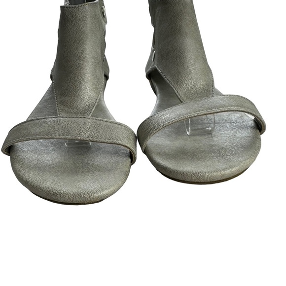 Corkys Sz 9 Women's Silver Pewter Amelia Wedge Sandal - Picture 3 of 10